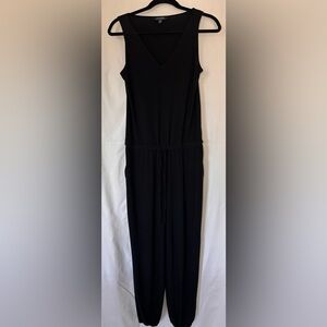 Polo by Ralph Lauren Black V-Neck Jumpsuit